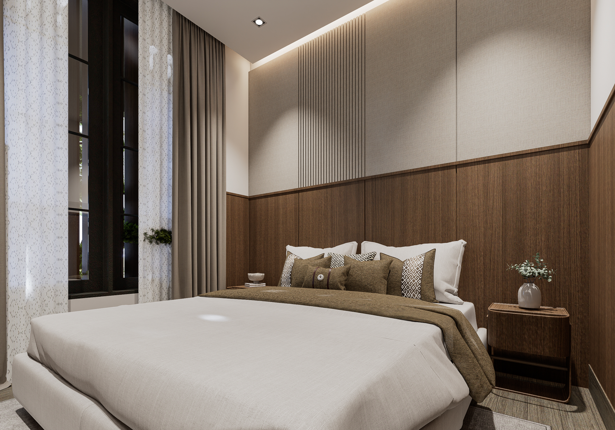 Luxury residential interior view